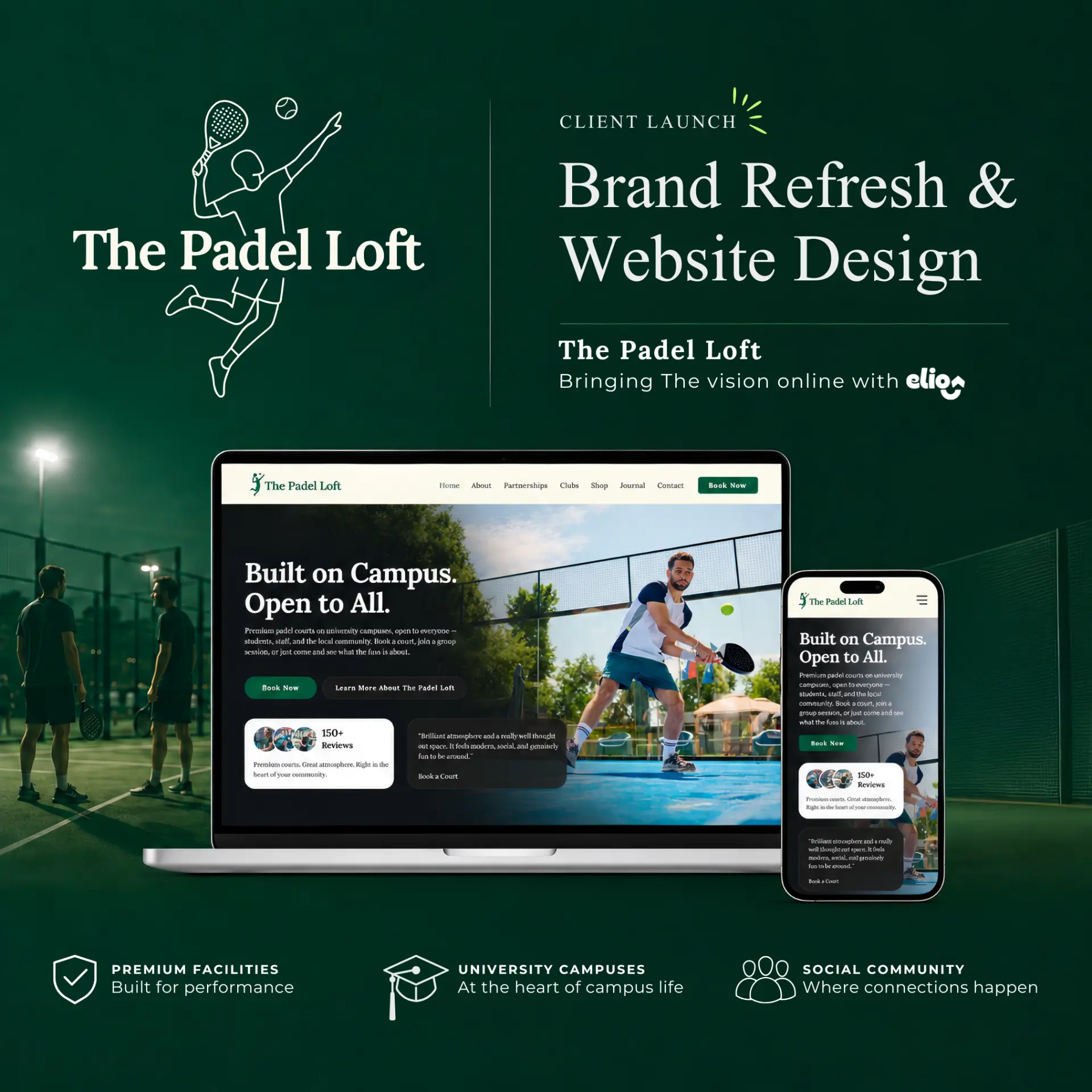 The Padel Loft — Brand Refresh & Website Design
